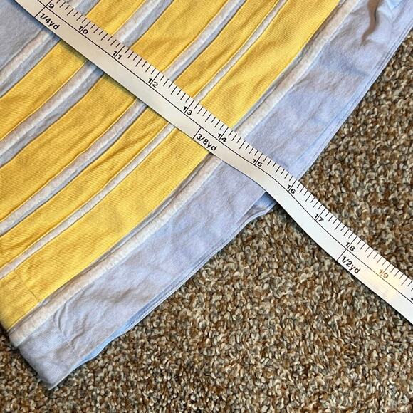 Vineyard Vines Border Stripe Oxford Swing Skirt.  Blue/Yellow.  Size 0 - Picture 6 of 7